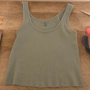 Sage green brandy tank top